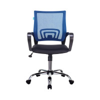Компьютерное кресло Бюрократ CH-695N/SL сетка cиний крестовина хром CH-695N/SL/BL/TW-11