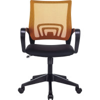 Компьютерное кресло Бюрократ CH-695N спинка сетка оранжевый сиденье черный CH-695N/OR/TW-11