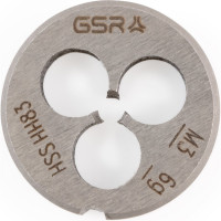 Плашка круглая GSR M3 DIN EN 22568 B HSS M3 B00402130