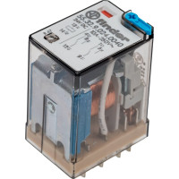 Промежуточное реле Finder 2 перекидных контакта 10А, = 24В DC, 553290240040