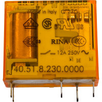 Миниатюрное реле Finder 1 перекидной контакт 10А, 230В AC, 405182300000