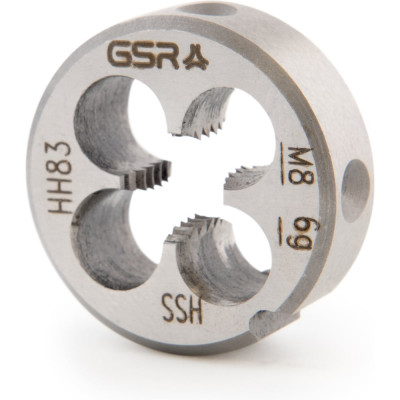 Плашка круглая GSR M8 DIN EN 22568 B HSS M8 B00402210