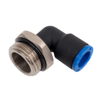 CDC Pneumatics Фитинг L-обр. 10мм с наруж. мет. резьбой G1/2 PL 10G04