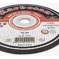 Диск отрезной по нержавеющей стали 180х3х22 мм INOX Karbosan KAR-910210