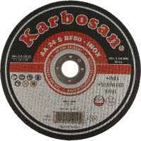 Диск отрезной по нержавеющей стали 180х3х22 мм INOX Karbosan KAR-910210