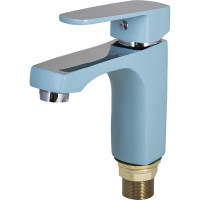 Смеситель для раковины Ekko с гайкой, бирюзовый E10303