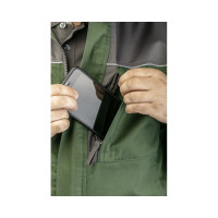 Рабочая куртка HOEGERT TECHNIK RUWER, темно-зеленая, р.2XL HT5K359-2XL