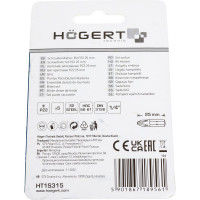 Биты (5 шт; PZ2; 25 мм; сталь S2) HOEGERT TECHNIK HT1S315