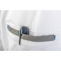 Рабочая куртка HOEGERT TECHNIK SALM, белая, р.L HT5K361-L