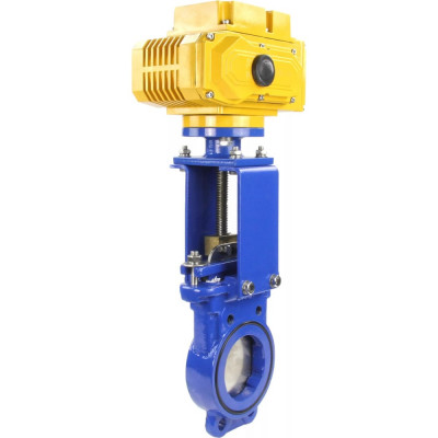 Задвижка шиберная DN.ru GGG40-SS304-NBR-2W-ISO Ду100 Ру16, электропривод MT-100 380В D040-02572