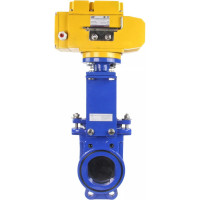 Задвижка шиберная DN.ru GGG40-SS304-NBR-2W-ISO Ду100 Ру16, электропривод MT-100 380В D040-02572