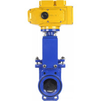 Задвижка шиберная DN.ru GGG40-SS304-NBR-2W-ISO Ду100 Ру16, электропривод MT-100 380В D040-02572