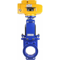 Задвижка шиберная DN.ru GGG40-SS304-NBR-2W-ISO Ду125 Ру16, электропривод MT-100 380В D040-02580