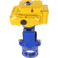 Задвижка шиберная DN.ru GGG40-SS304-NBR-2W-ISO Ду125 Ру16, электропривод MT-100 380В D040-02580