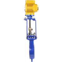 Задвижка шиберная DN.ru GGG40-SS304-NBR-2W-ISO Ду150 Ру16, электропривод MT-100 380В D040-02588