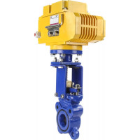 Задвижка шиберная DN.ru GGG40-SS304-NBR-2W-ISO Ду50 Ру16, электропривод MT-50 380В D040-02624