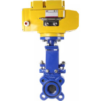 Задвижка шиберная DN.ru GGG40-SS304-NBR-2W-ISO Ду50 Ру16, электропривод MT-50 380В D040-02624