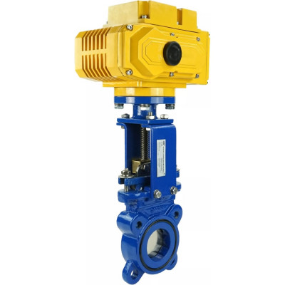 Задвижка шиберная DN.ru GGG40-SS304-NBR-2W-ISO Ду65 Ру16, электропривод MT-50 380В D040-02631