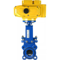 Задвижка шиберная DN.ru GGG40-SS304-NBR-2W-ISO Ду65 Ру16, электропривод MT-50 220В D040-02632