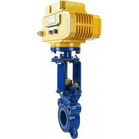 Задвижка шиберная DN.ru GGG40-SS304-NBR-2W-ISO Ду65 Ру16, электропривод MT-50 220В D040-02632