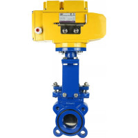 Задвижка шиберная DN.ru GGG40-SS304-NBR-2W-ISO Ду65 Ру16, электропривод MT-50 220В D040-02632