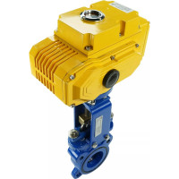 Задвижка шиберная DN.ru GGG40-SS304-NBR-2W-ISO Ду65 Ру16, электропривод MT-50 220В D040-02632