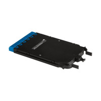 Компактная MPO кассета LANMASTER OS2, 12xLC, тип B, низкие потери, черная LAN-MCCB-1M-12LC/OS2