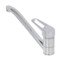 Смеситель для кухни СоюзКран низкий излив 25 см, керамический картридж 35 мм., хром, цинк SK01-I103 567-062