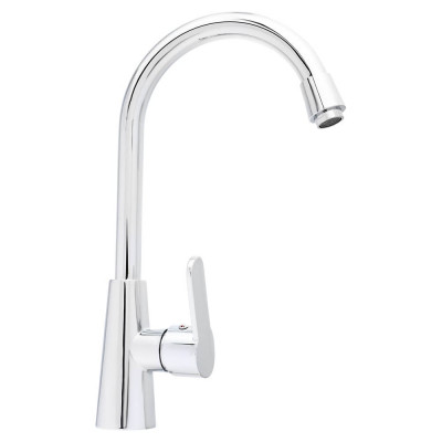 Смеситель для кухни СоюзКран поворотный излив 25 см, керамический картридж 40 мм, хром, цинк SK01-R118 566-385