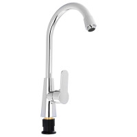 Смеситель для кухни СоюзКран поворотный излив 25 см, керамический картридж 40 мм, хром, цинк SK01-R118 566-385