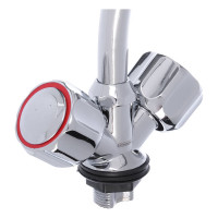 Смеситель для кухни СоюзКран поворотный излив 20 см, керамический кран-буксы 1/2, хром, цинк SK01-T213 567-071