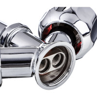 Смеситель для кухни СоюзКран поворотный излив 20 см, керамический кран-буксы 1/2, хром, цинк SK01-T213 567-071