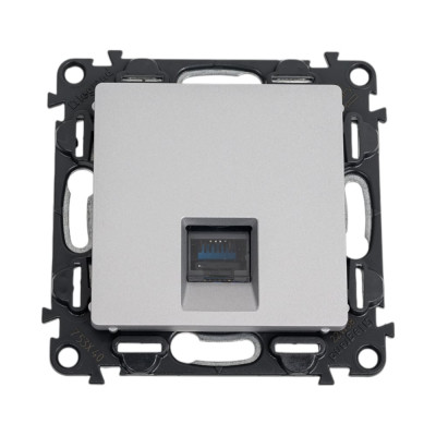 Компьютерная розетка Legrand Valena LIFE DIY Алюминий RJ45 1-ая UTP 753640