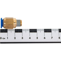 Фитинг 8 мм с наружной металлической резьбой R1/8" CDC Pneumatics PC 0801