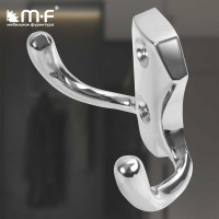 Крючок MF H5505E, AL, 2-х рожковый, хром 720521v
