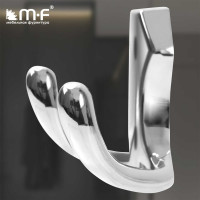 Крючок MF H5505E, AL, 2-х рожковый, хром 720521v