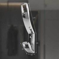 Крючок MF K2409, 2-х рожковый, хром 7208v