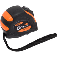 Рулетка NOVOCRAFT ASSIST ПРОФИ 5 м, 19 мм, 12/72 SELF-STOP, ABS, лента белая, нейлон ASSIST0519