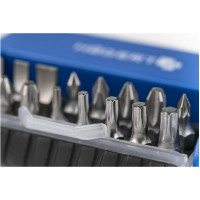 Набор бит с битодержателем 1/4, SL, PH, PZ, Torx, 17 шт. HOEGERT TECHNIK HT1S401