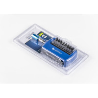 Набор бит с битодержателем 1/4, SL, PH, PZ, Torx, 17 шт. HOEGERT TECHNIK HT1S401