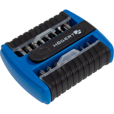 Набор бит с битодержателем 1/4, SL, PH, PZ, HEX, Torx, 33 шт. HOEGERT TECHNIK HT1S402