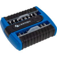 Набор бит с битодержателем 1/4, SL, PH, PZ, HEX, Torx, 33 шт. HOEGERT TECHNIK HT1S402