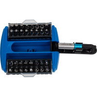 Набор бит с битодержателем 1/4, SL, PH, PZ, HEX, Torx, 33 шт. HOEGERT TECHNIK HT1S402