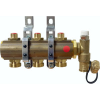 Коллекторная группа Imperial 1x3/4EK-10 выходов воздухоспускник, сливной кран Италия 800.10