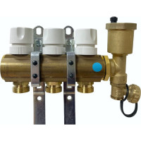 Коллекторная группа Imperial 1x3/4EK-10 выходов воздухоспускник, сливной кран Италия 800.10