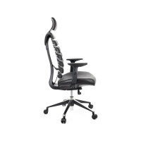 Кресло Everprof Ergo Black кожа черный EP-Ergo leather Black