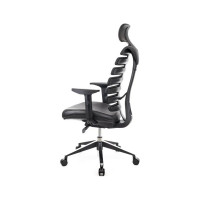 Кресло Everprof Ergo Black кожа черный EP-Ergo leather Black