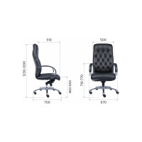 Кресло Everprof Monaco экокожа черный EP-082 PU Black