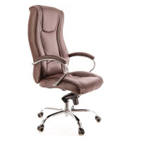 Кресло Everprof King M экокожа коричневый EC-370 M PU brown