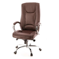 Кресло Everprof King M экокожа коричневый EC-370 M PU brown